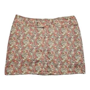 Fashion Bug Pink Floral Skort Size 16 Multicolor Print